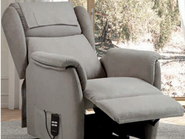 Sillón Relax eléctrico POWER LIFT con 2 MOTORES con ruedas (Plataforma elevadora) Ref.Lon 253
