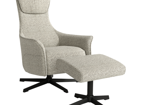 Sillón Relax manual Giratorio con puff Ref.Kia 399