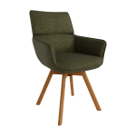 Silla de comedor- Butaca Giratoria Tapizada Ref.Liver 399