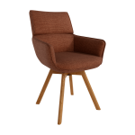 Silla de comedor- Butaca Giratoria Tapizada Ref.Liver 399