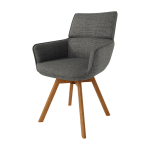 Silla de comedor- Butaca Giratoria Tapizada Ref.Liver 399
