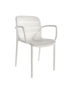 Silla de polipropileno con brazos apilable Ref.Can 399