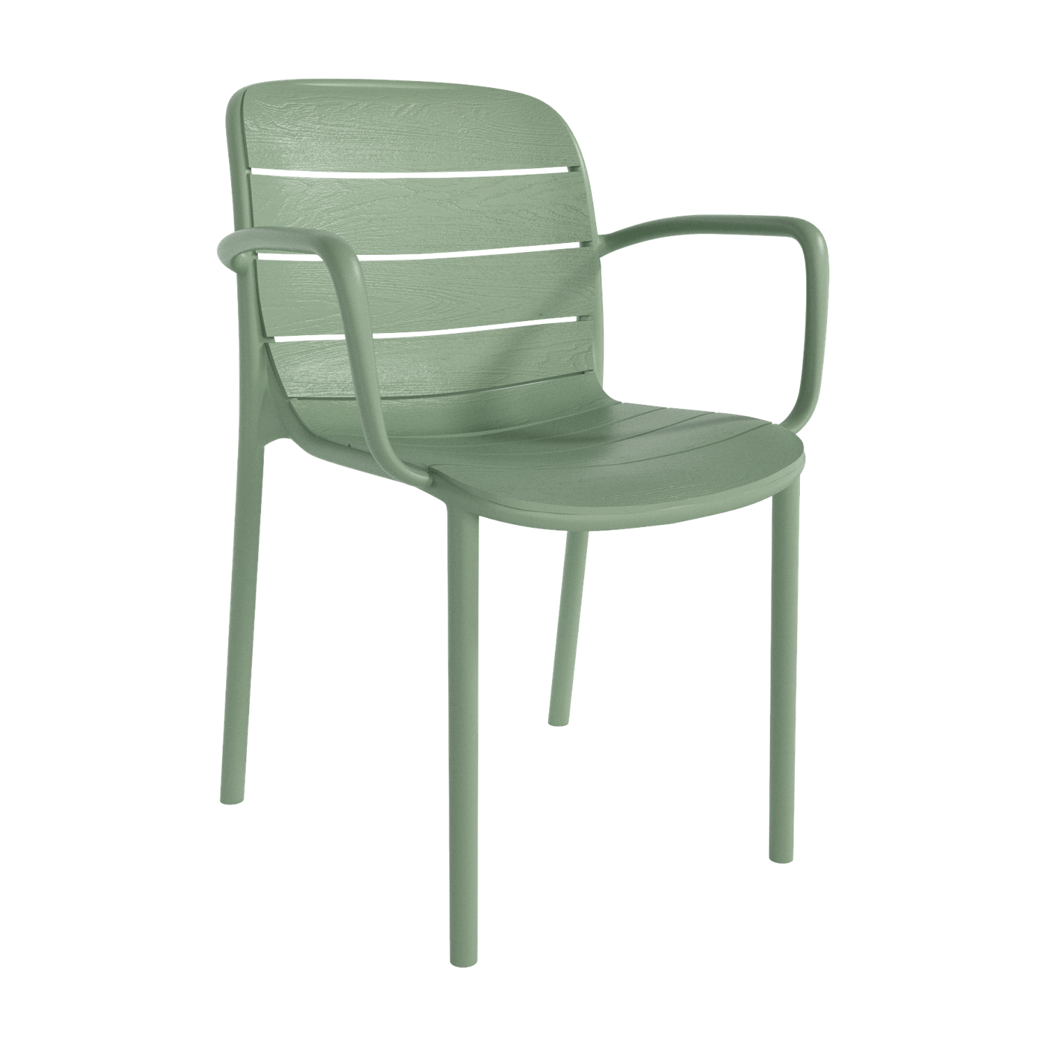 Silla de polipropileno con brazos apilable Ref.Can 399 Silla de polipropileno con brazos apilable Ref.Can 399