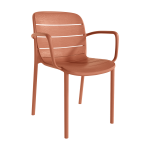 Silla de polipropileno con brazos apilable Ref.Can 399