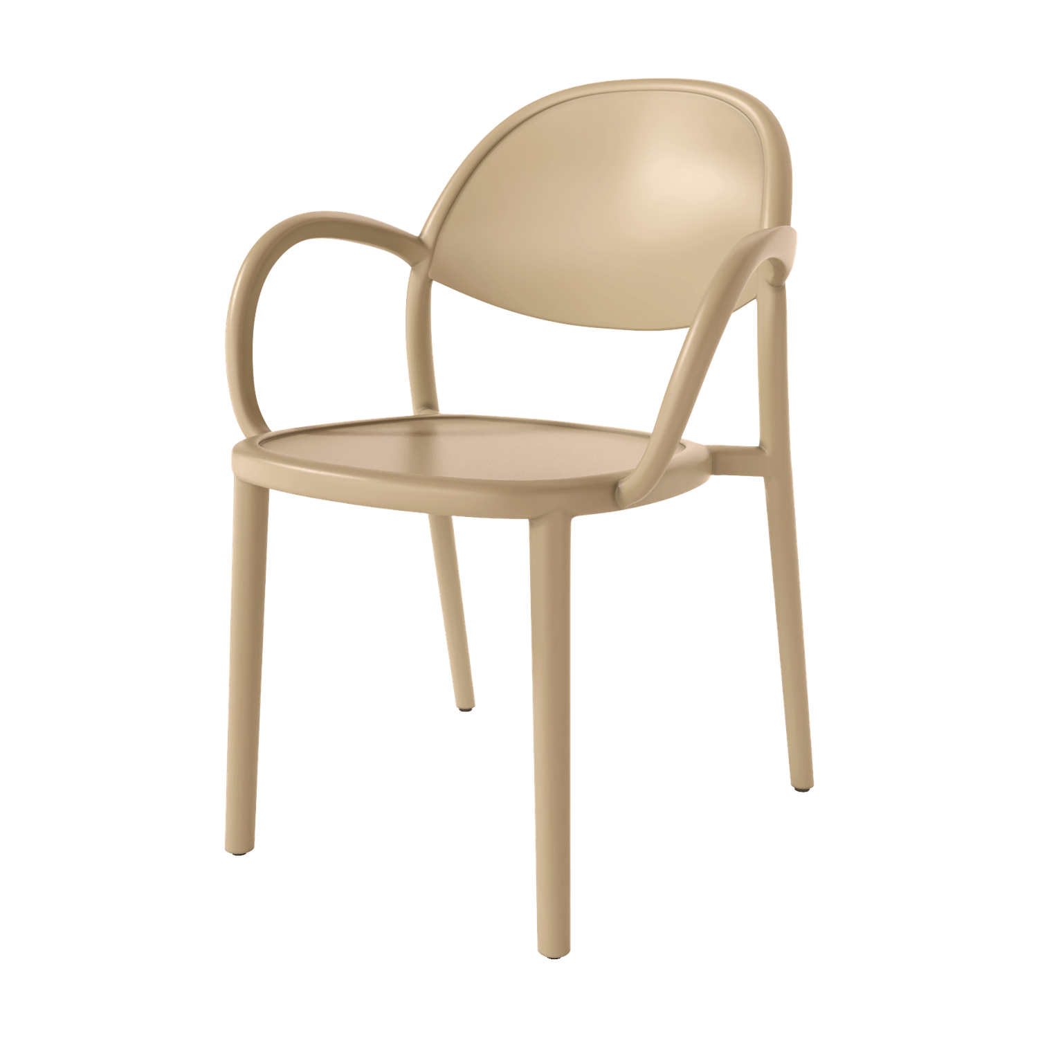 Silla de polipropileno con brazos apilable Ref.Bor 399 Silla de polipropileno con brazos apilable Ref.Bor 399