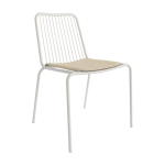 Silla metálica con asiento tapizado Ref.Alo 399