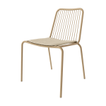 Silla metálica con asiento tapizado Ref.Alo 399