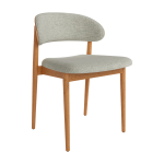 Silla de comedor de madera con asiento tapizado Ref.Arie 399