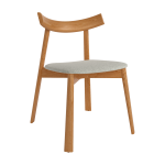 Silla de comedor de madera con asiento tapizado Ref.Ov 399