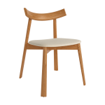 Silla de comedor de madera con asiento tapizado Ref.Ov 399