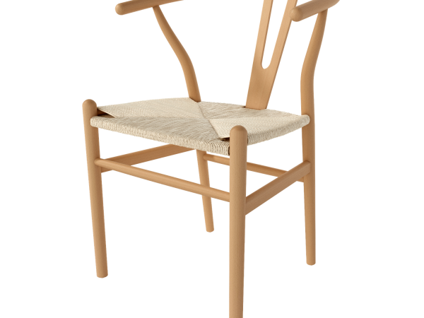 Silla de comedor de madera con asiento de ratan Ref.Etn 399