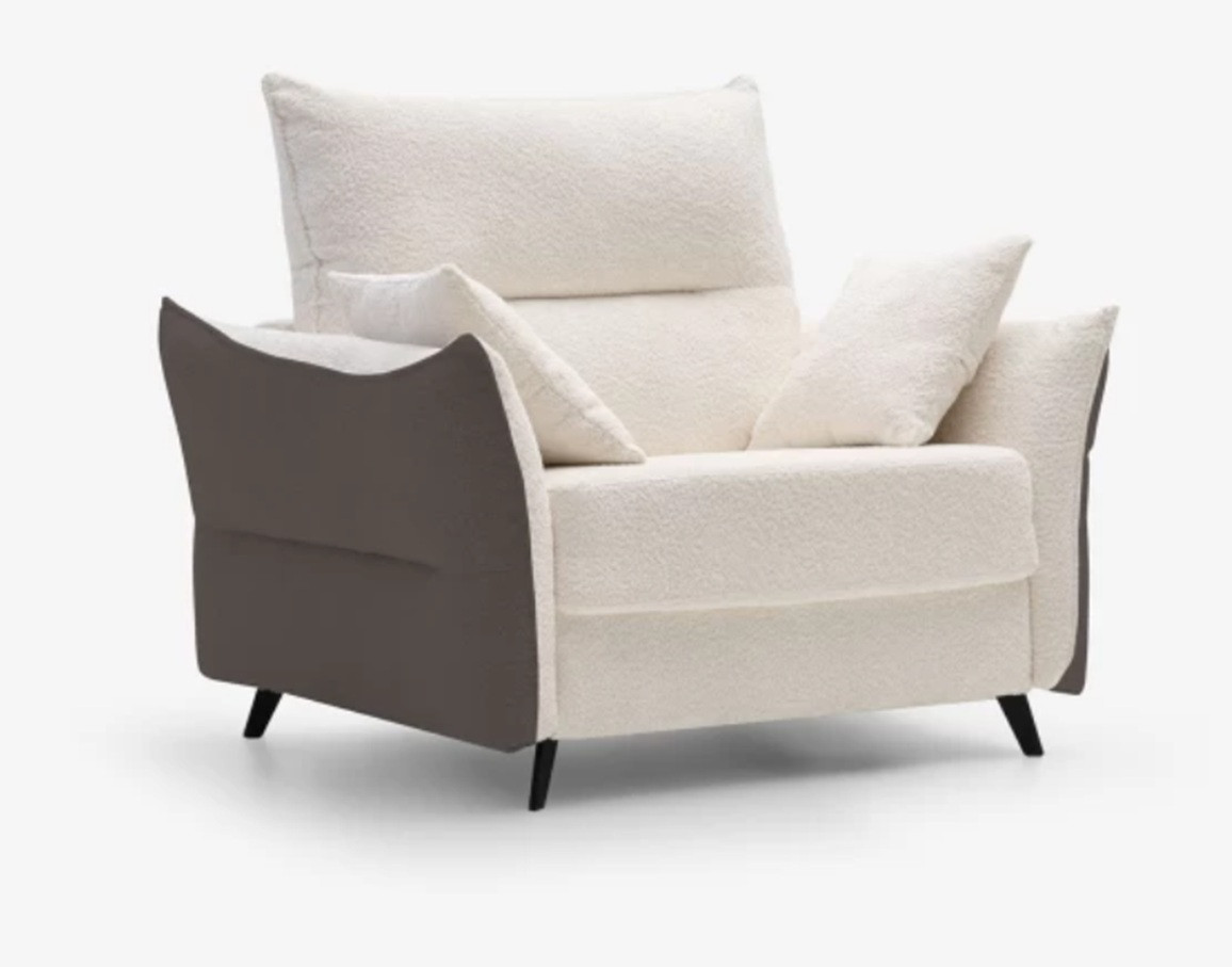 Sillón Cama estrecho con sistema de apertura Italiano con patas metálicas Ref.Bre-C 3114 Sillón Cama estrecho con sistema de apertura Italiano con patas metálicas Ref.Bre-C 3114
