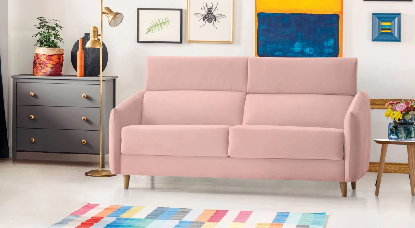 Sofá con patas de madera estilo nórdico con asientos fijos Ref.Morga-D 3114 Sofá con patas de madera estilo nórdico con asientos fijos Ref.Morga-D 3114