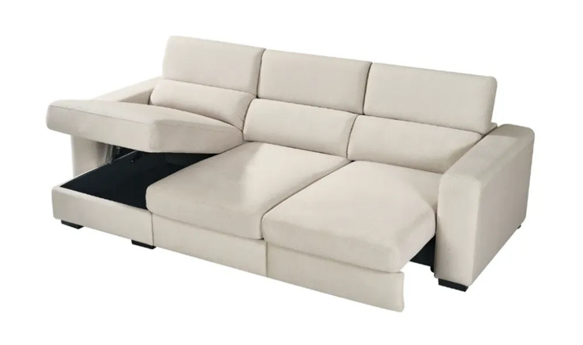 chaise longue barato en pamplona navarra verona. Chaise longue con asientos deslizantes por carro con arcón Ref.Verona 149 - Imagen 1