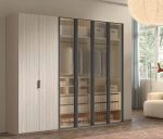 Armario de 6 puertas batientes con puertas de cristal transparente Ref.332 1068