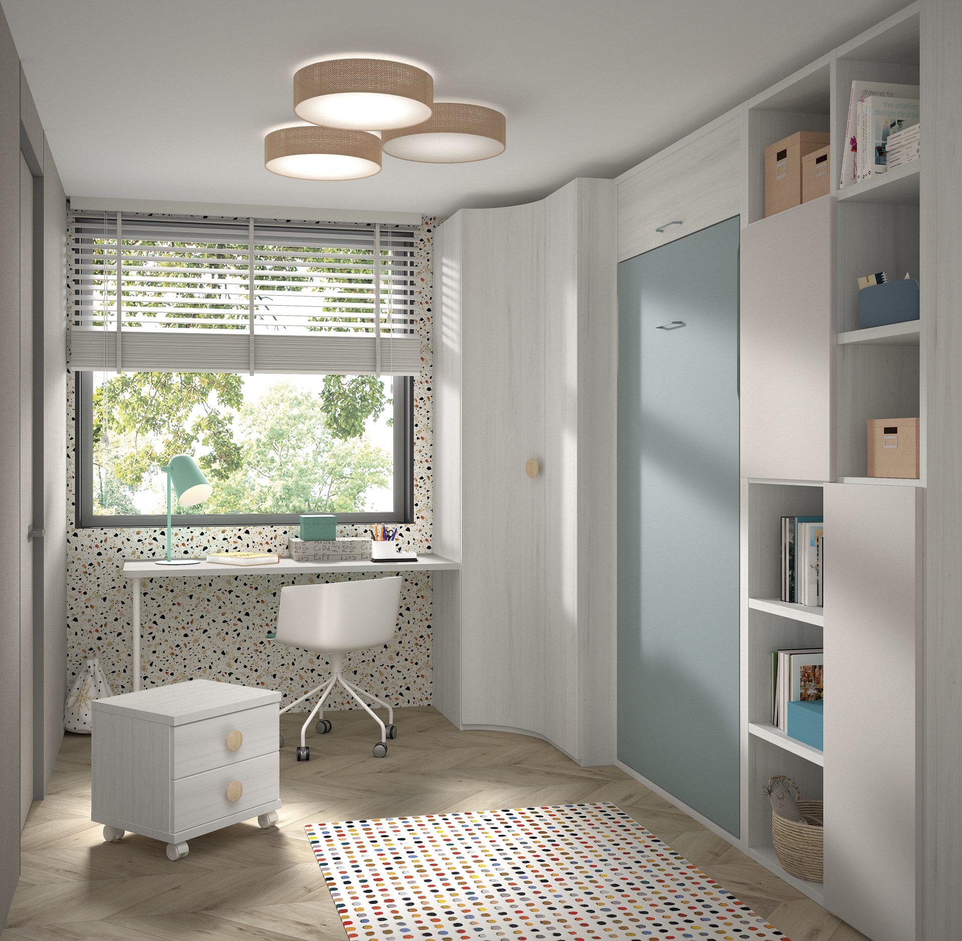 CAMA ABATIBLES INFANTILES JUVENILES EN PAMPLONA NAVARRA 262 Cama abatible vertical para colchón de 90x190 REF.262 1010F - Imagen 1