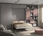 Cama abatible vertical para colchón de 135x190 REF.263 con mesa 1010F - Imagen 2