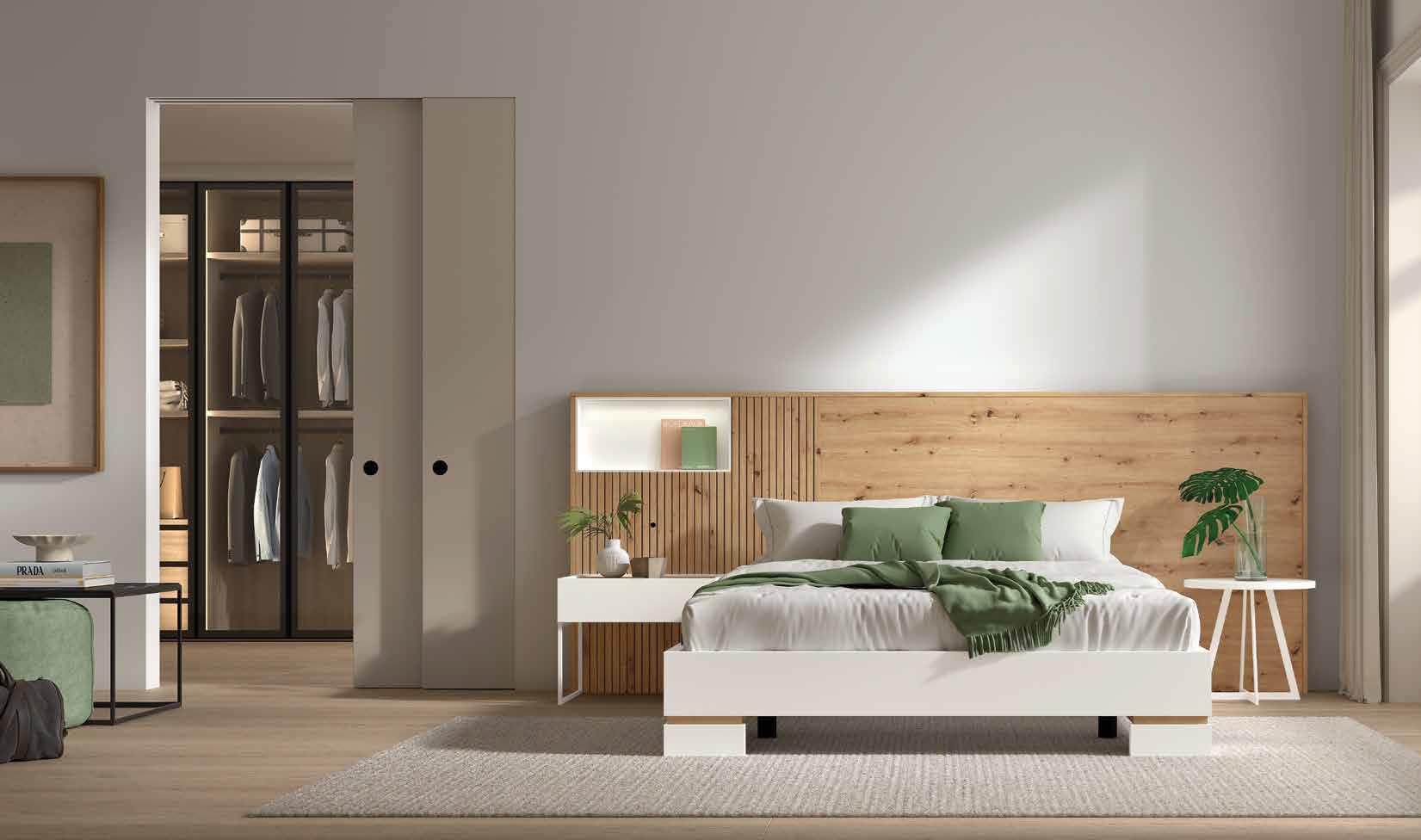 DORMITORIO DE MATRIMONIO BARATO EN PAMPLONA NAVARRA 320 Dormitorio de matrimonio moderno Ref.320 1068 - Imagen 1
