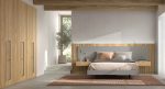 Dormitorio de matrimonio moderno con mesitas colgadas Ref.322 1068