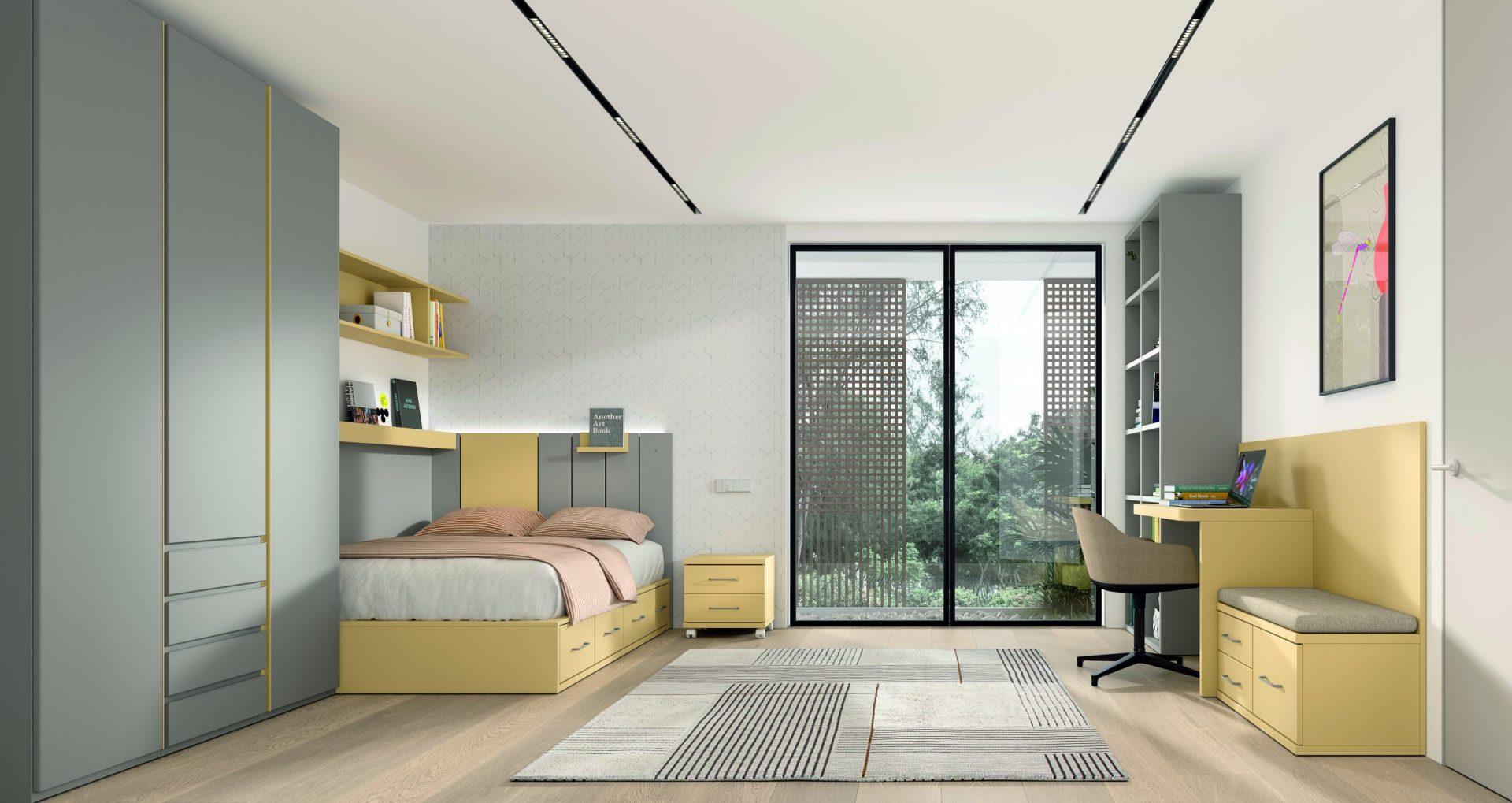 DORMITORIO JUVENIL INFANTIL EN PAMPLONA NAVARRA 51 Dormitorio juvenil con Cama con cajones REF.51 1010F - Imagen 1