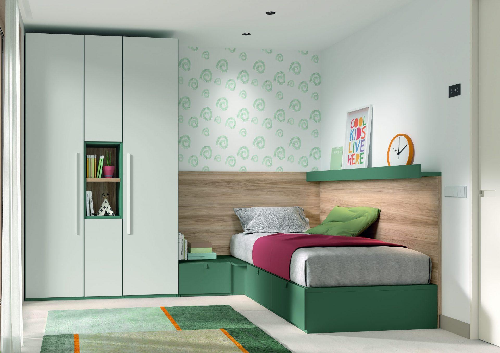 DORMITORIO JUVENIL INFANTIL EN PAMPLONA NAVARRA 59 Dormitorio juvenil con Cama con cajones REF.59 1010F - Imagen 1