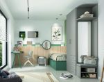 Dormitorio juvenil con Cama nido REF.61 1010F