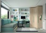 Dormitorio juvenil con Cama nido REF.63 1010F