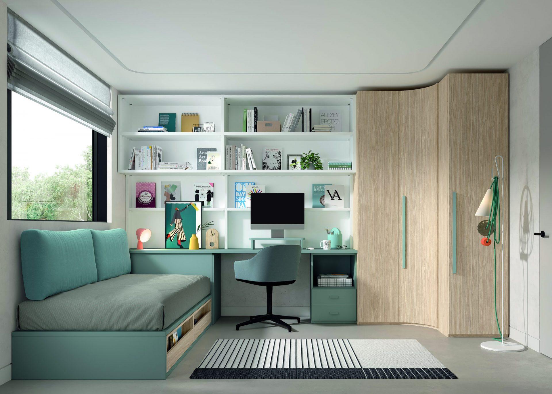 DORMITORIO JUVENIL INFANTIL EN PAMPLONA NAVARRA 63 Dormitorio juvenil con Cama nido REF.63 1010F - Imagen 1
