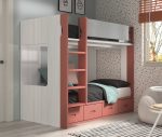 Litera Fija juvenil de 90x190 con cajones REF.202 1010F