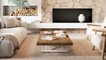 Mesa de Centro - Comedor rectangular elevable con motor con patas metálicas Ref.520 2377 - Imagen 3
