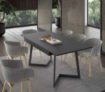 Mesa de Comedor rectangular Extensible con patas metálicas Ref.1663 1068 - Imagen 2